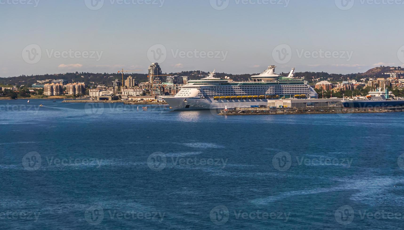 utsikt från Ogden Point kryssningsfartygsterminal i Victoria BC. Kanada foto
