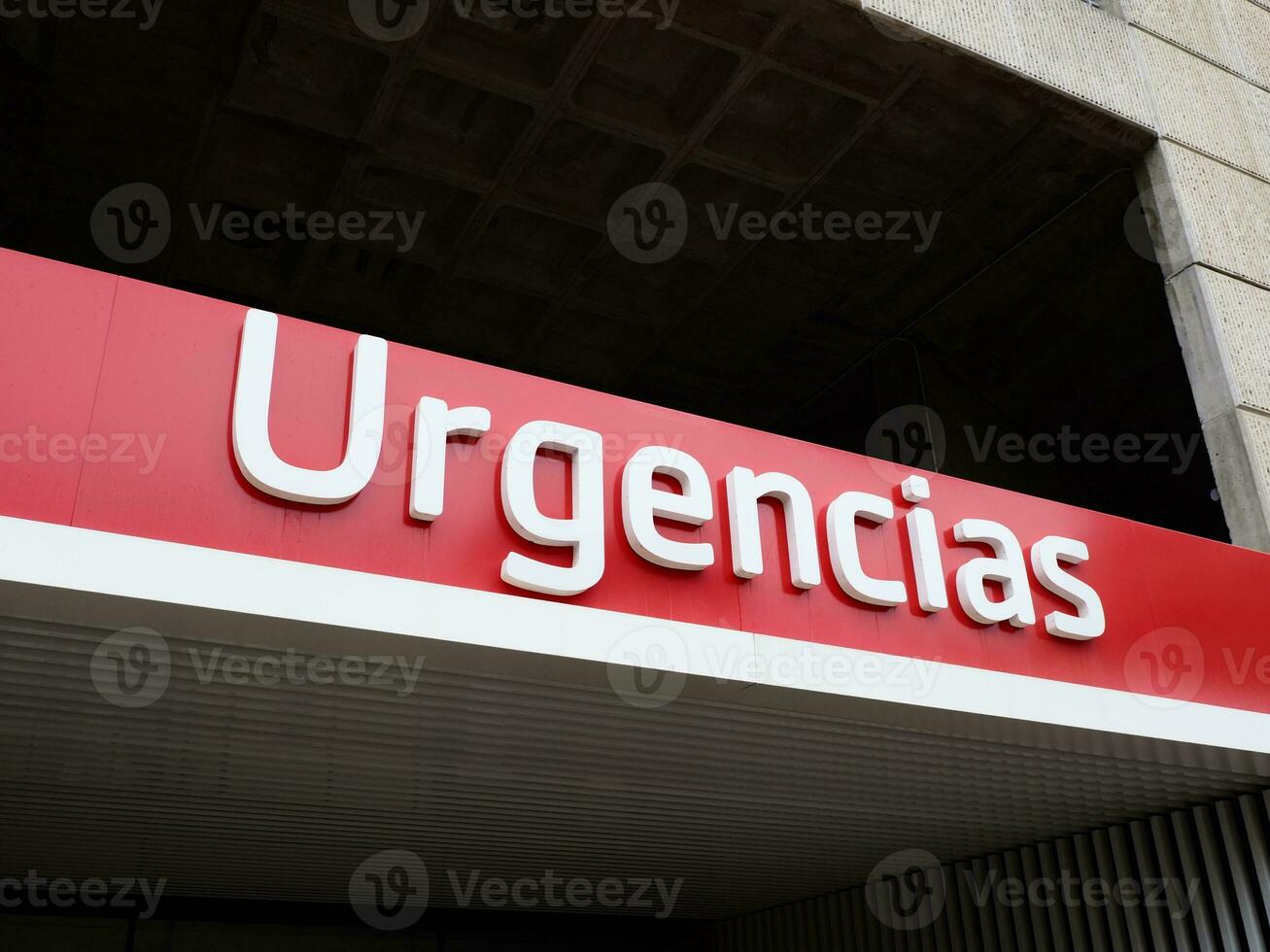 urgencias ingång i Valencia, Spanien foto