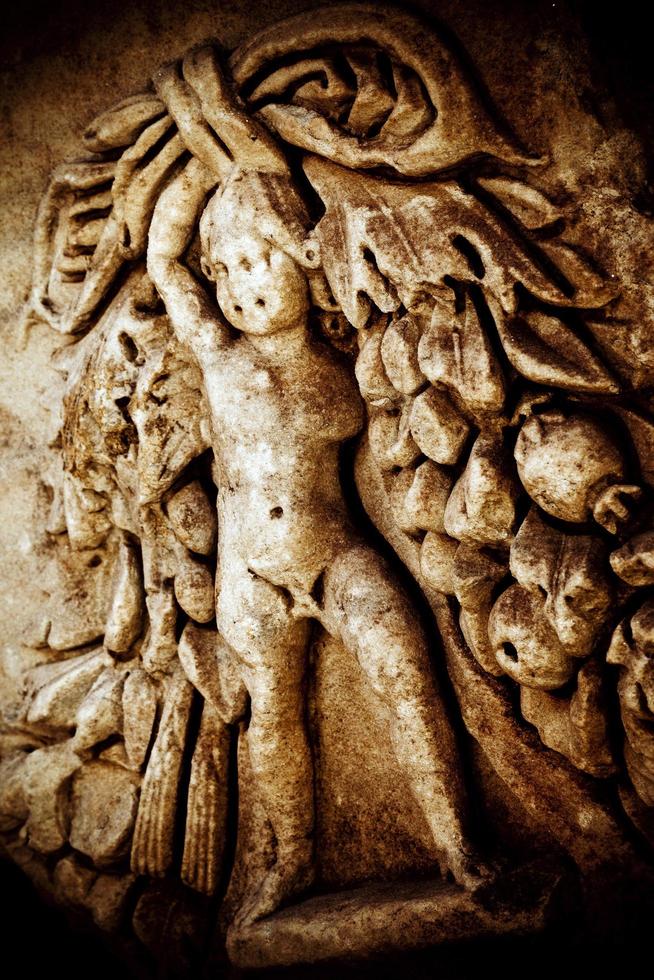 historisk antik grekisk marmor foto