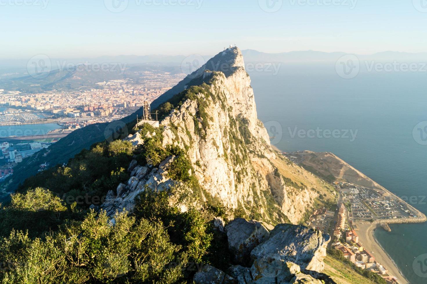 gibraltar aporna stenar i Medelhavet foto