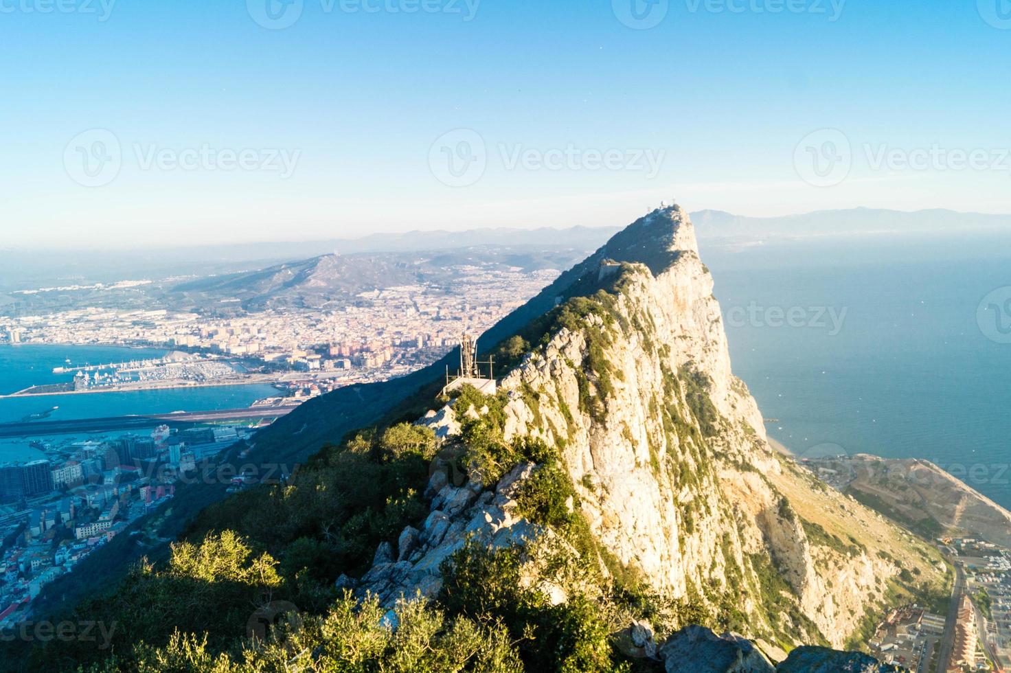 gibraltar aporna stenar i Medelhavet foto