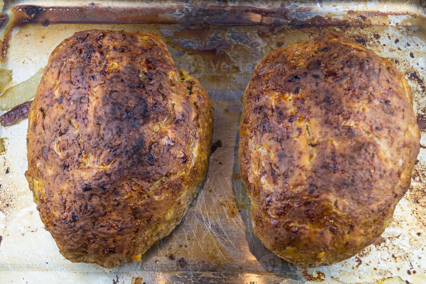 traditionell tysk köttfärslimpa foto