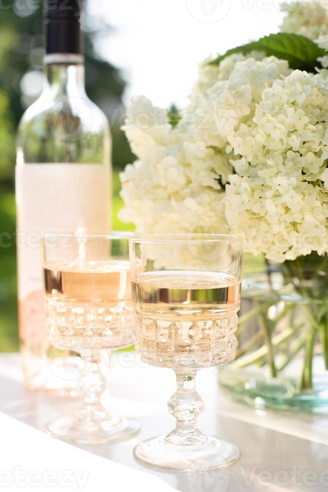 rosrosa vin i glas. prosecco. foto