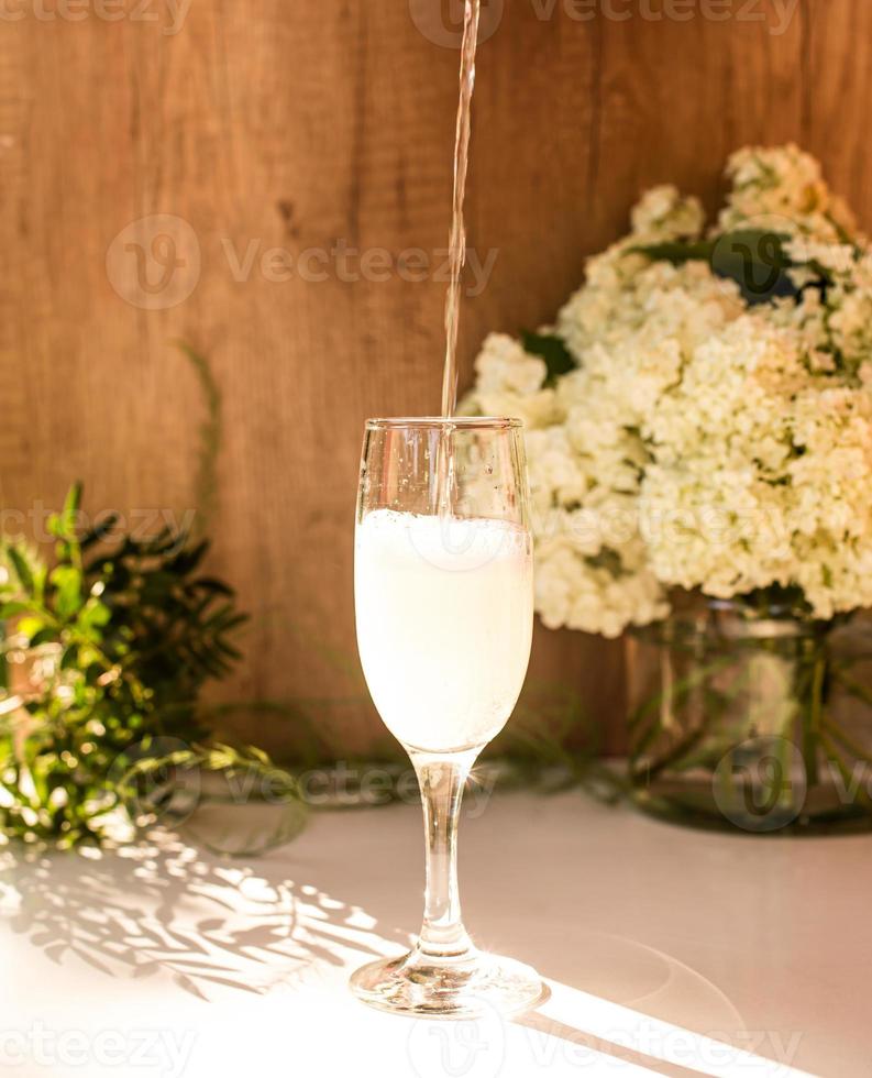 rosrosa vin i glas. prosecco. foto