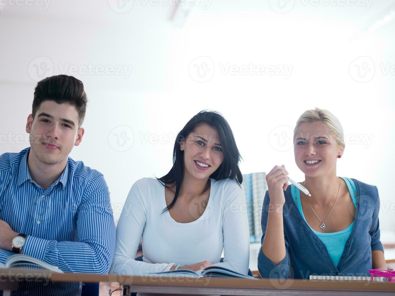 studenter grupp studie foto