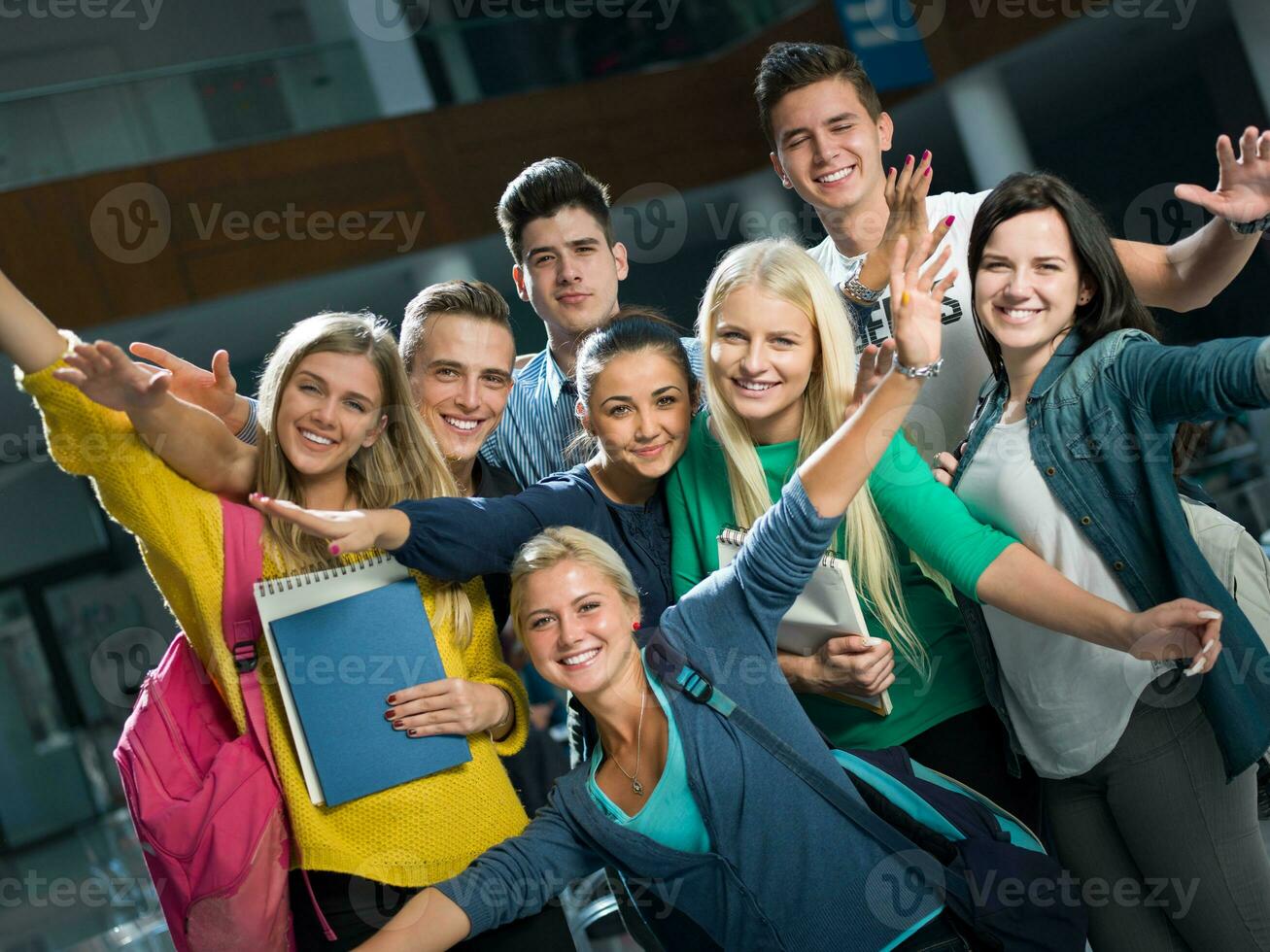 studenter grupp studie foto