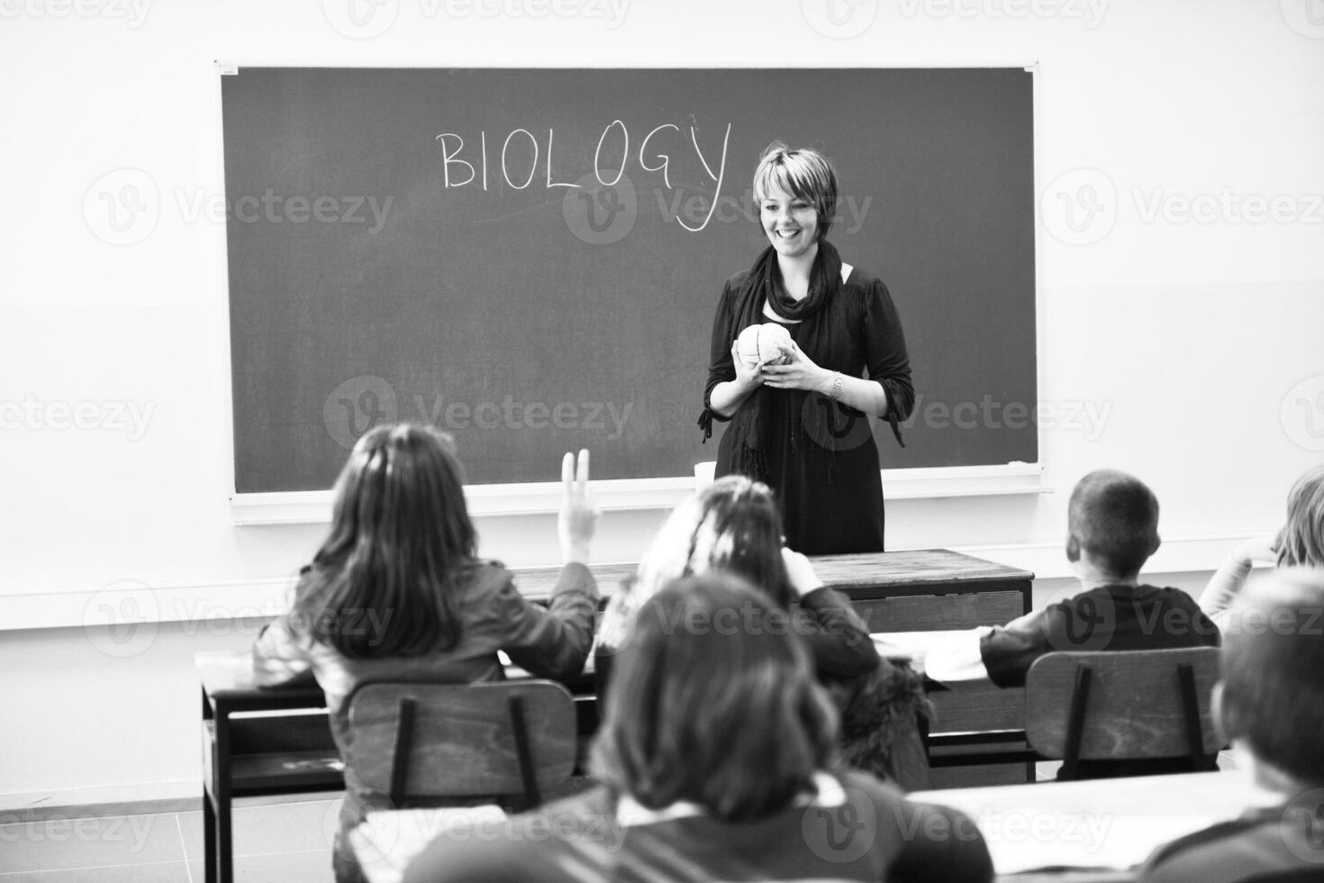 lära sig biologi i skola foto