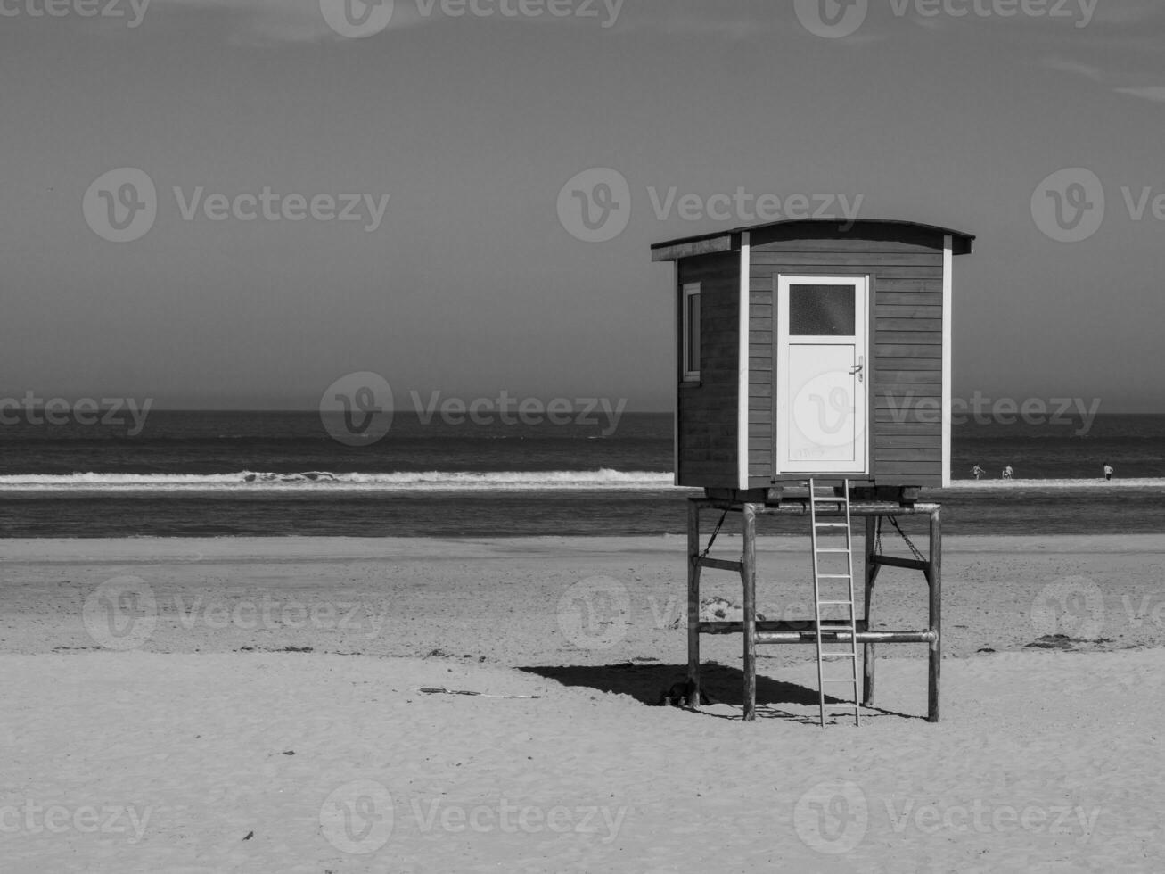 sommar tid på langeoog ö foto