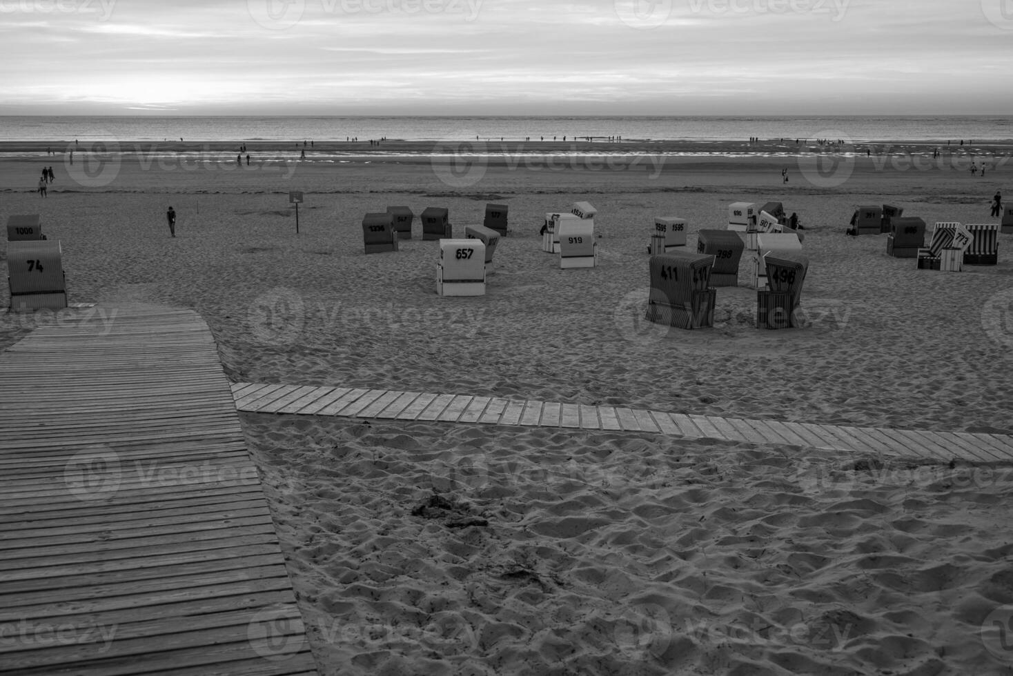 de strand av langeoog ö foto