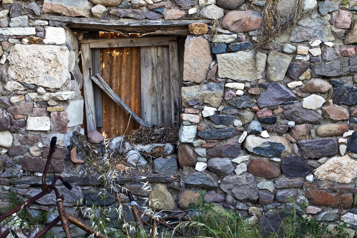 abstrakt forntida byggnad hus windows foto