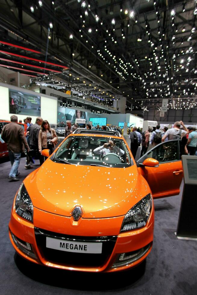 renault megane bil på 2012 Genève motorshow foto