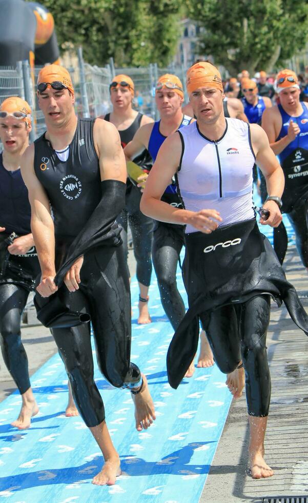 internationell triathlon 2011, Genève, schweiz foto