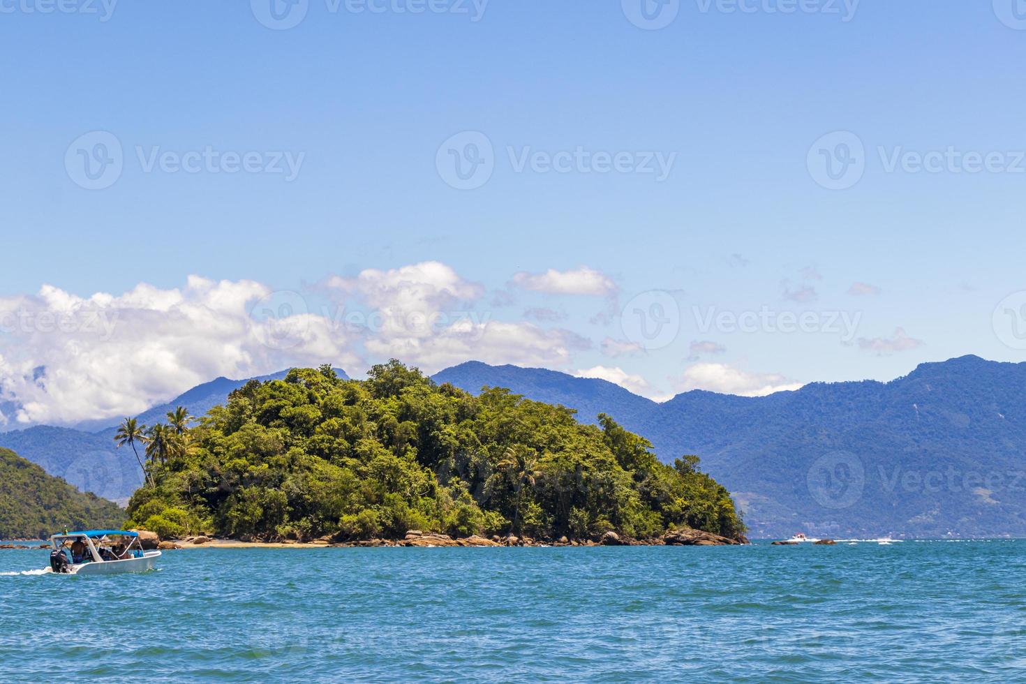 den stora tropiska ön Ilha Grande, Angra dos Reis Brasilien. foto