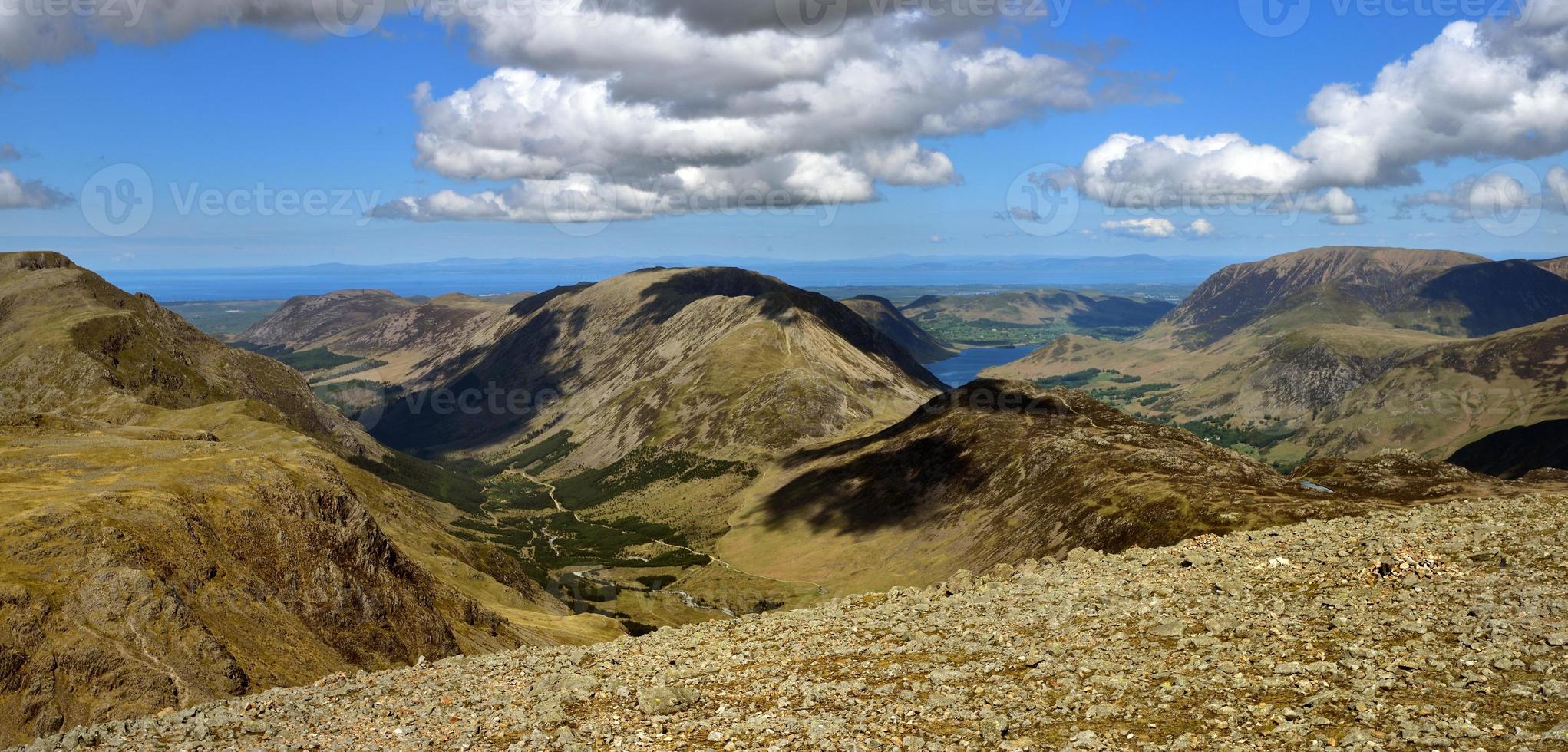 hög stile och hög crag spilting de två dalarna foto