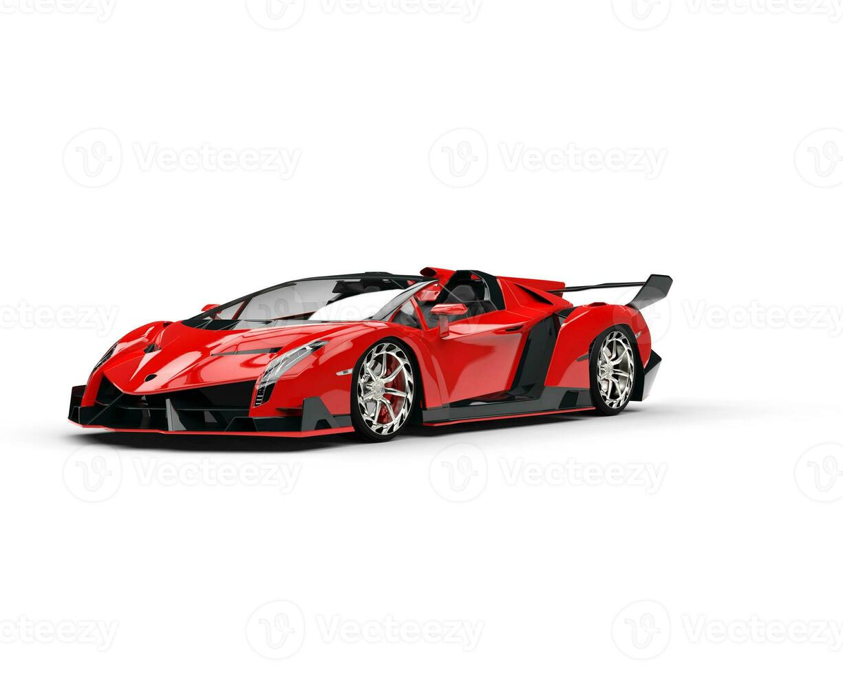 röd superbil design foto
