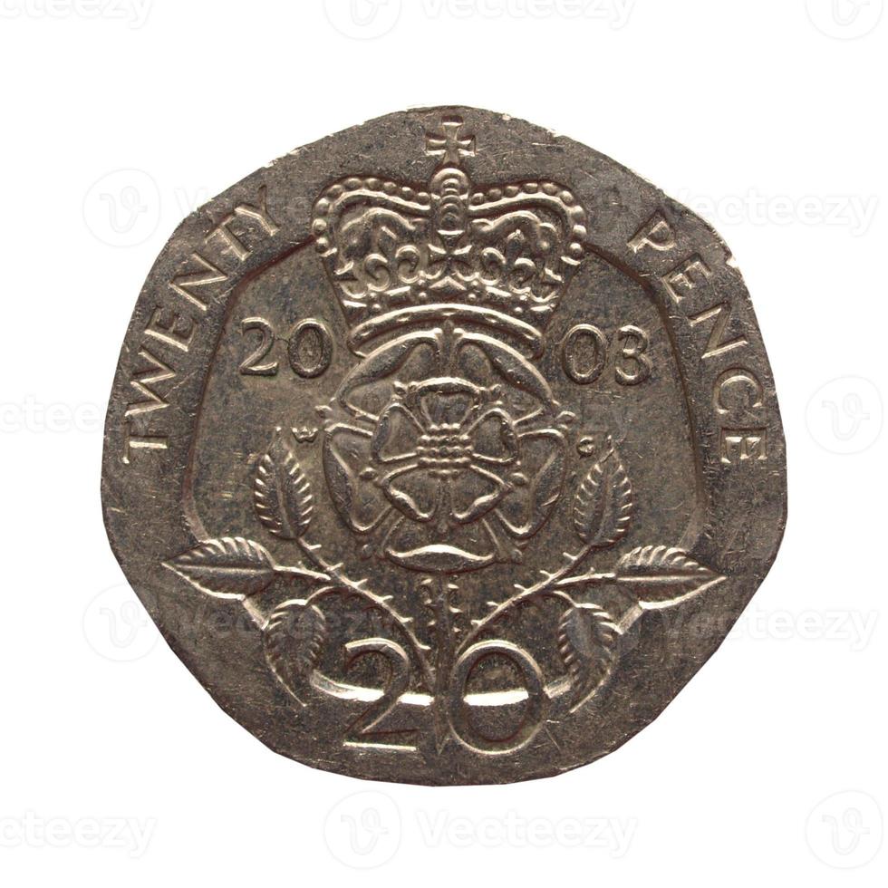 20 pence mynt, Storbritannien foto