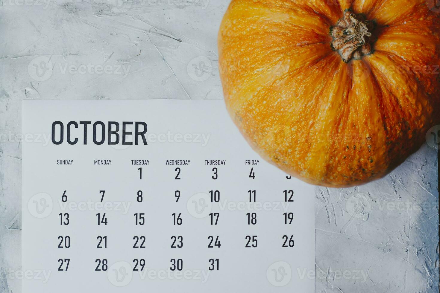 oktober 2019 kalender med pumpa foto