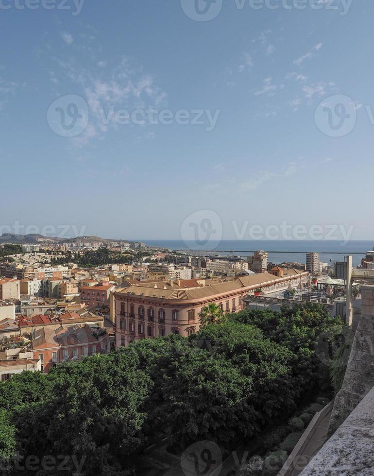 flygfoto över cagliari foto