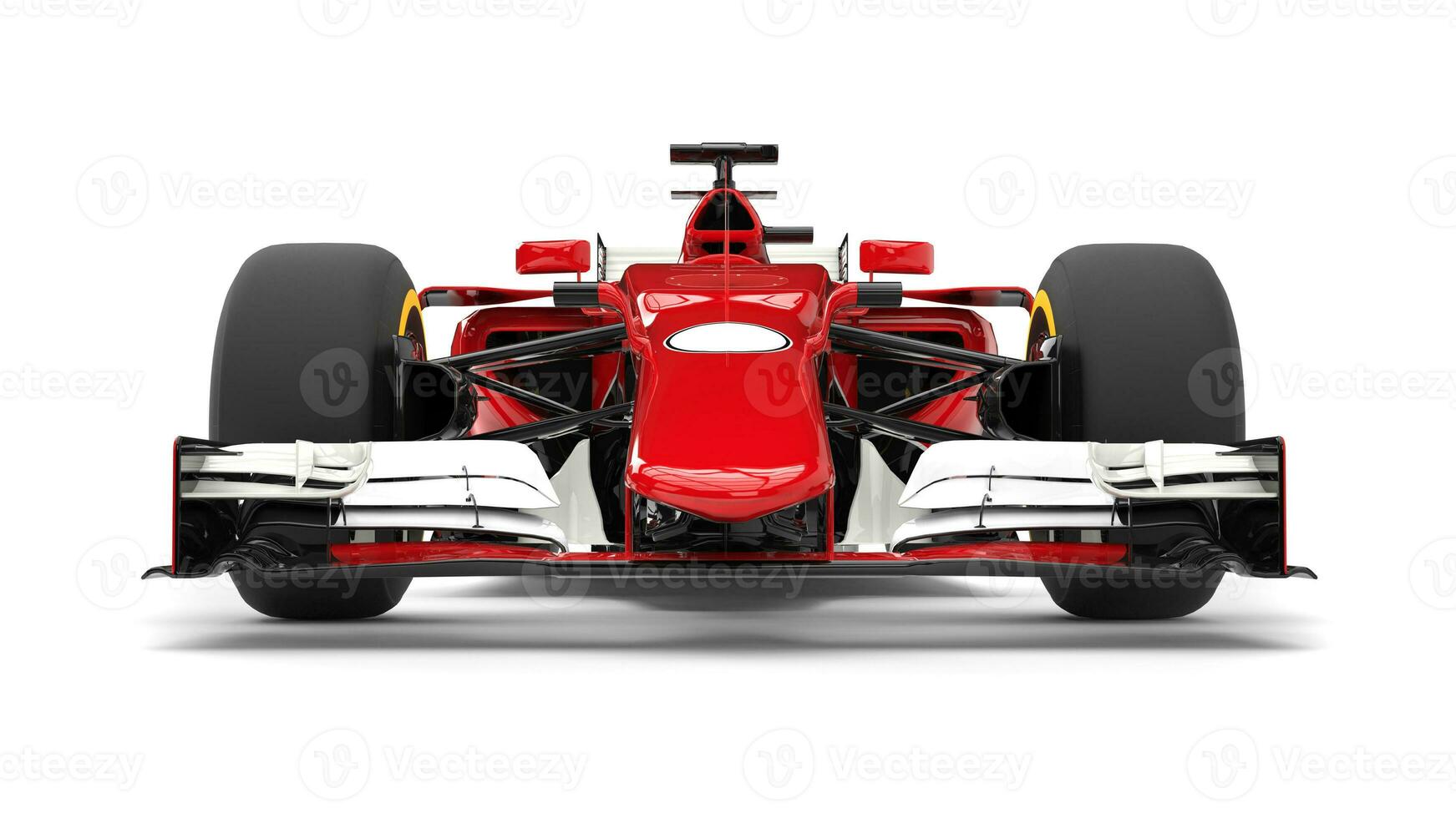 röd modern formel tävlings bil - främre se närbild foto
