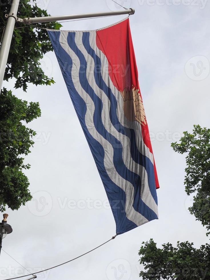 ikiribati flagga för kiribati foto