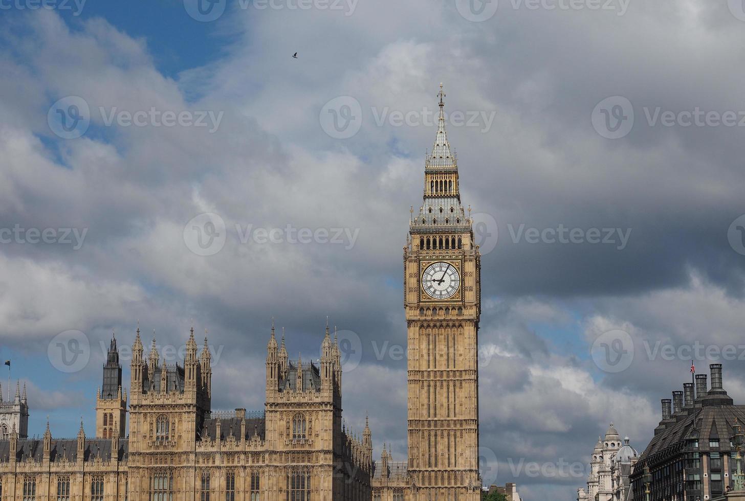 parlamentets hus i London foto