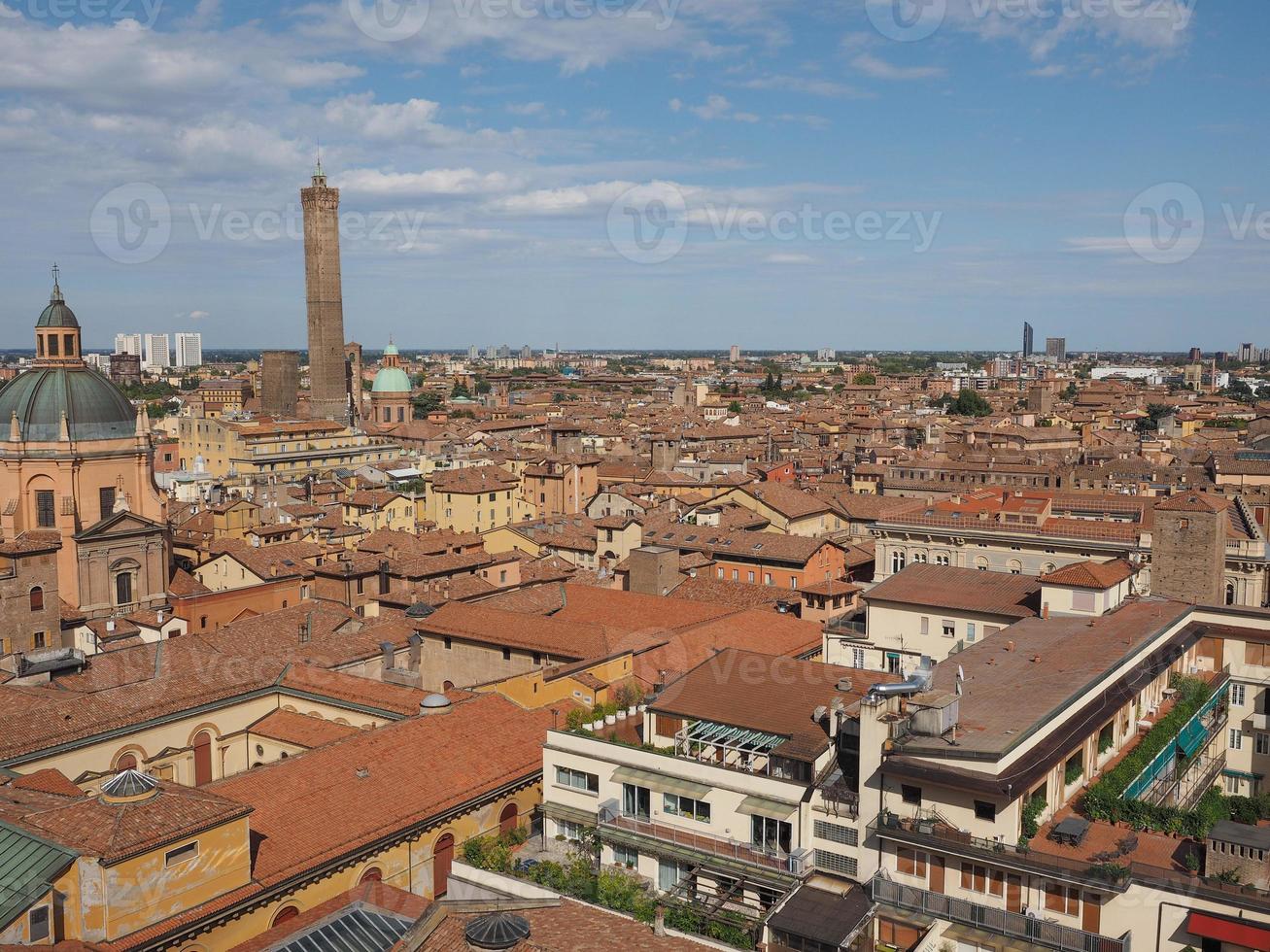 Flygfoto över bologna foto