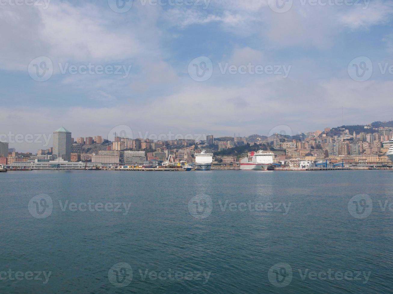 hamn genua italien foto