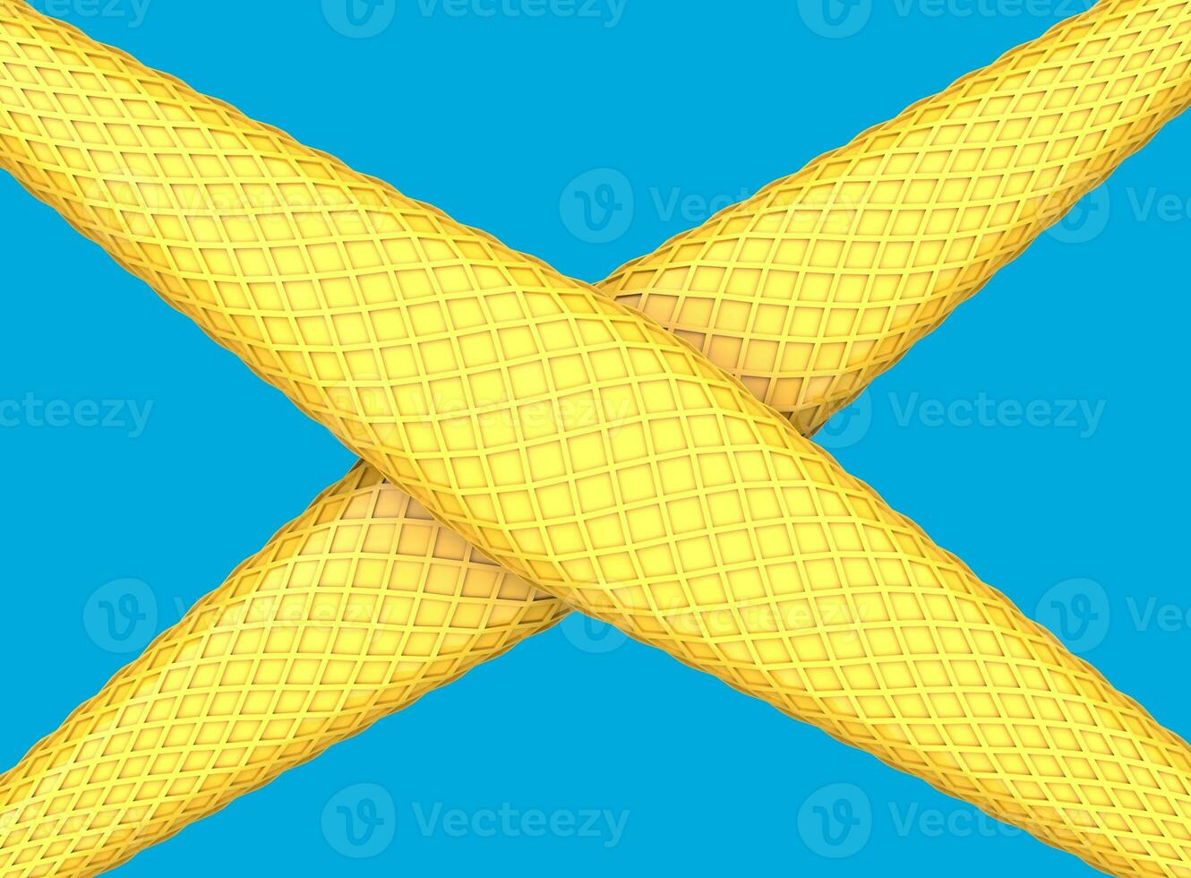 abstrakt gul former med kubisk textur korsande - pastell färger foto