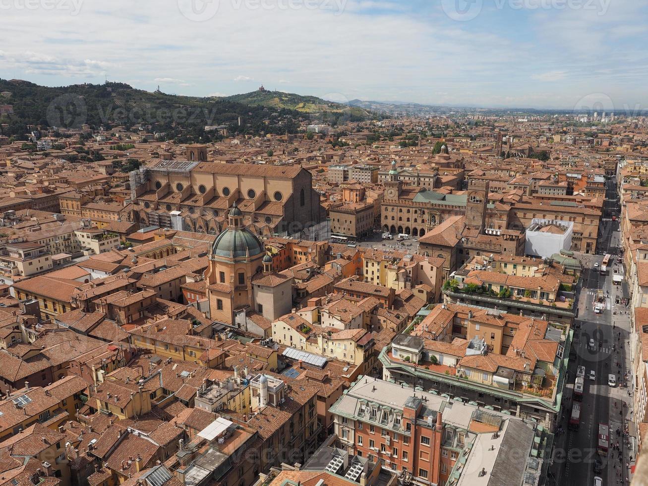 Flygfoto över bologna foto