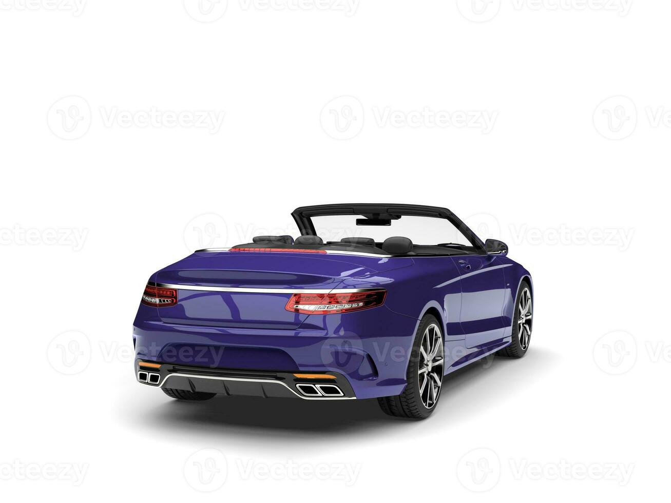 mörk violett modern lyx konvertibel bil - svans se foto