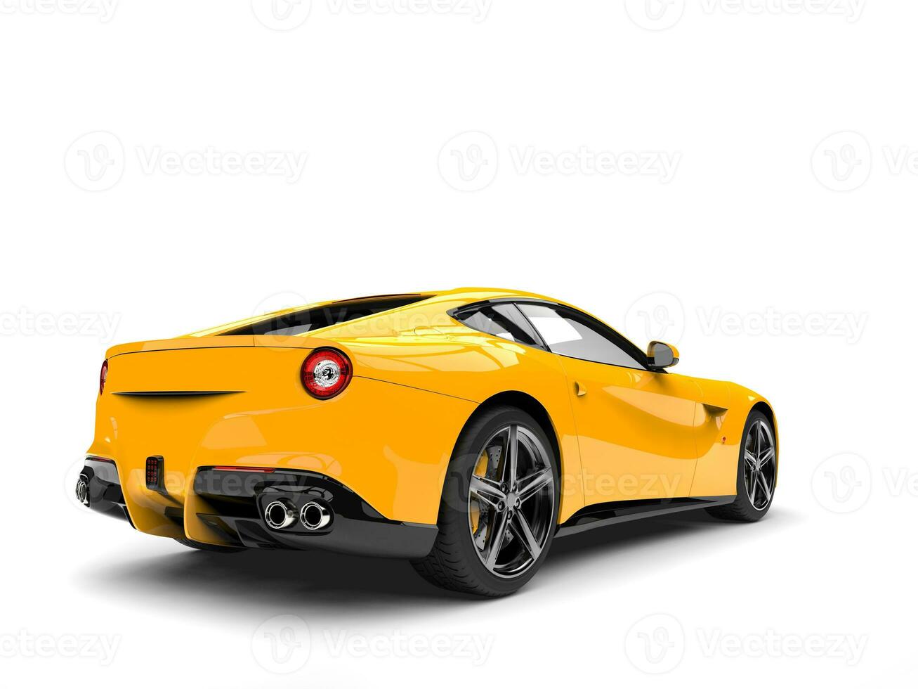 varm gul modern begrepp bil - svans närbild skott foto