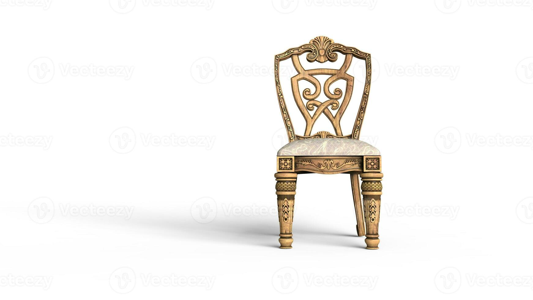årgång vit stol foto