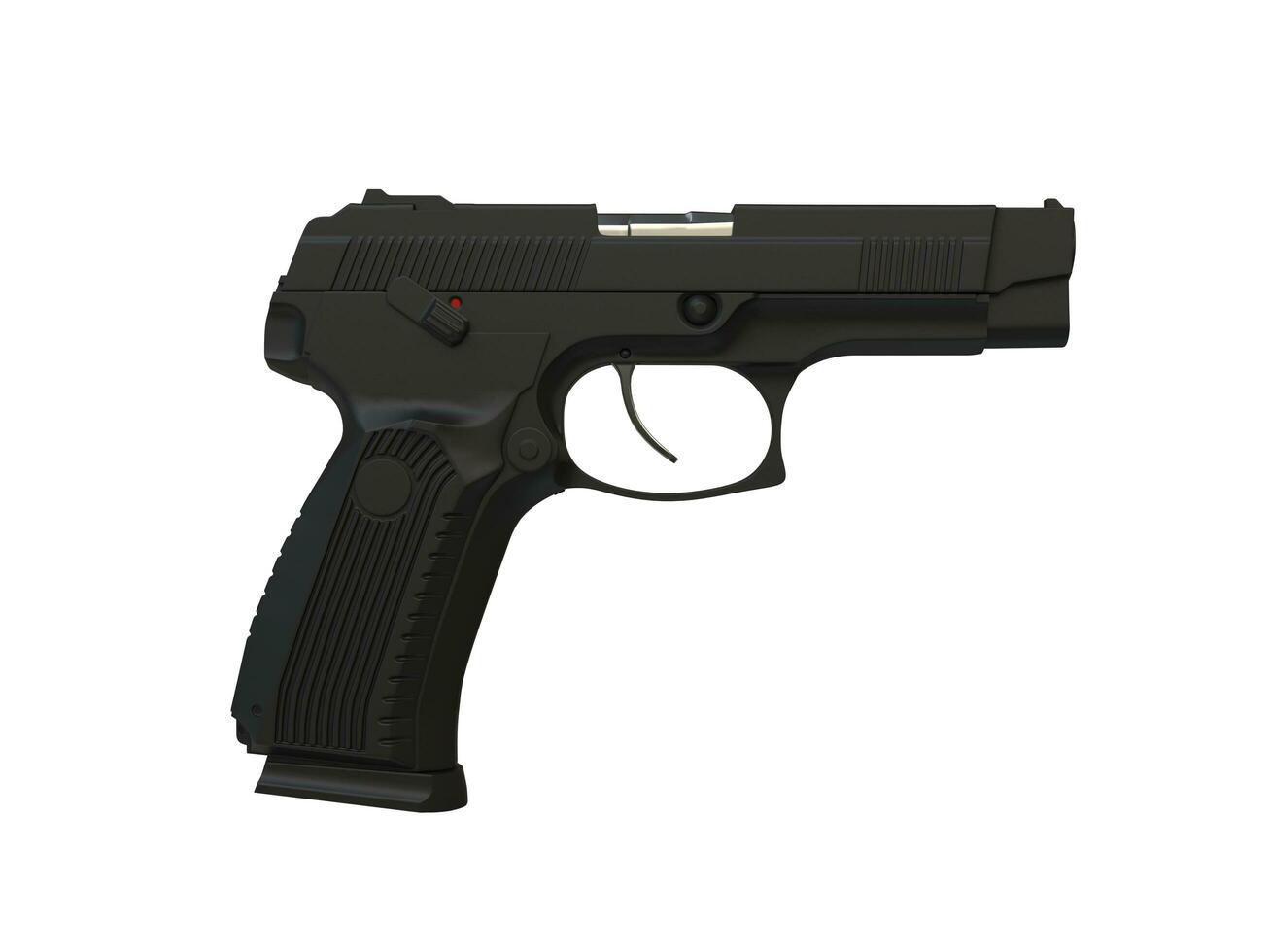 modern matt svart taktisk hand pistol foto