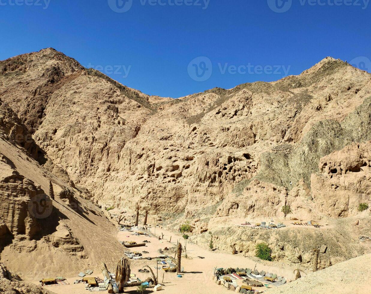 sinai öken- stenar och bergen foto