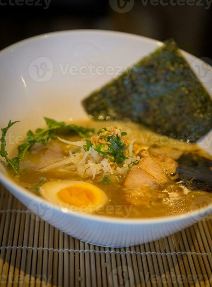 japansk Ramen skål foto