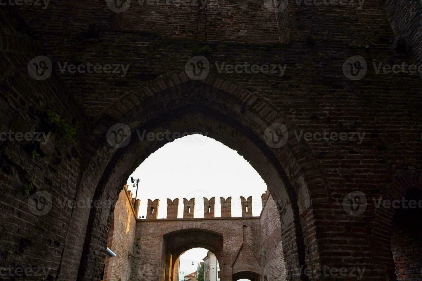 de archway av de slott av de stad av milan foto