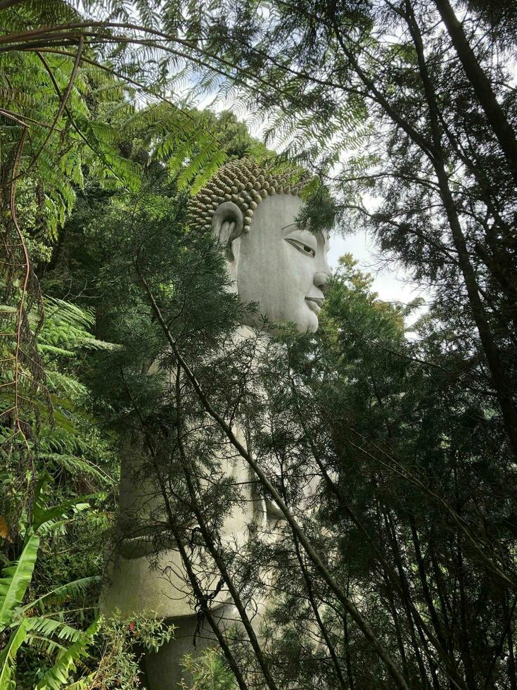 dold buddha staty i genting höglandet, malaysia foto