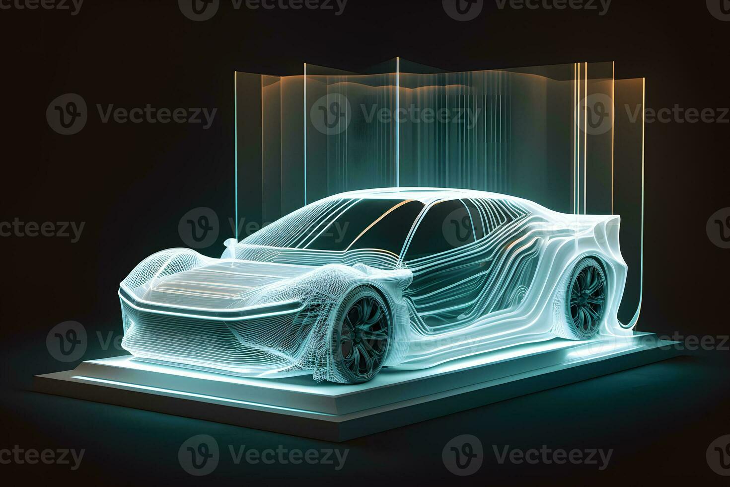 de begrepp av elektromobilitet, känsla, grön transport, modern teknologi. neuralt nätverk ai genererad foto