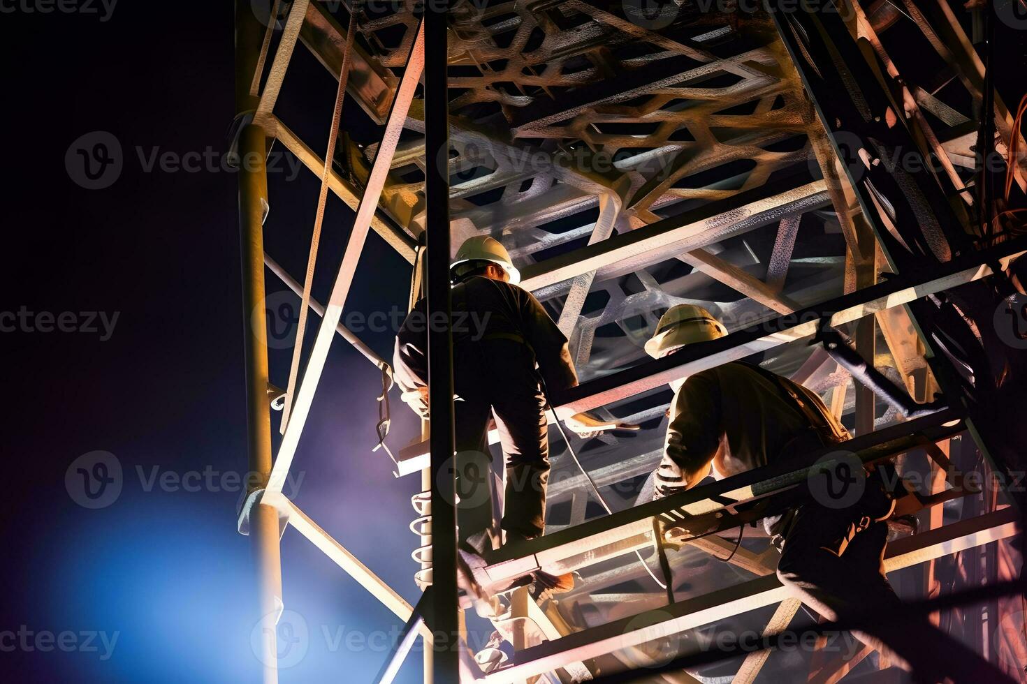 operatör inspelning drift av olja och gas bearbeta på olja och rigg växt, offshore olja och gas industri. neuralt nätverk ai genererad foto