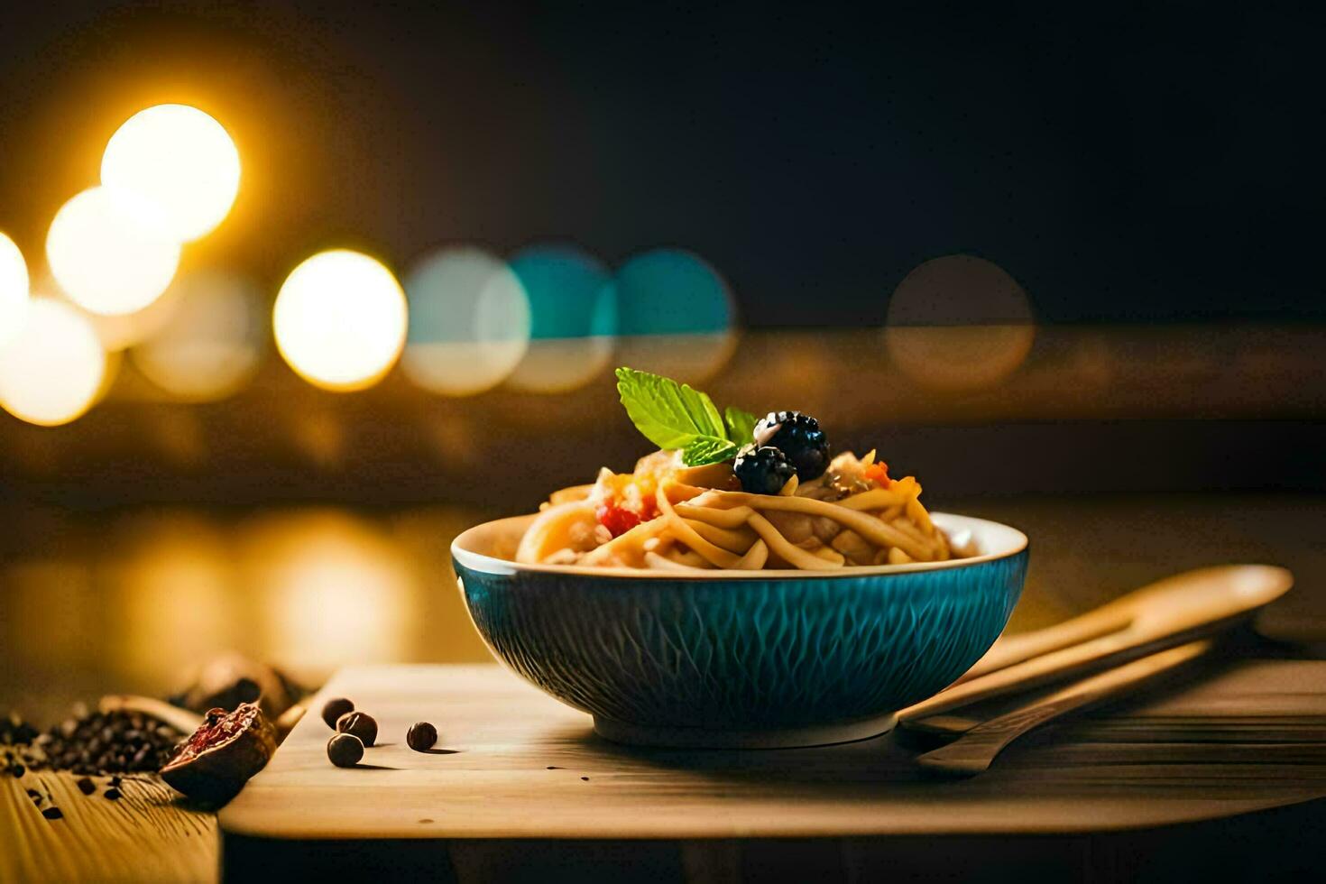 de bäst pasta maträtter i de värld. ai-genererad foto