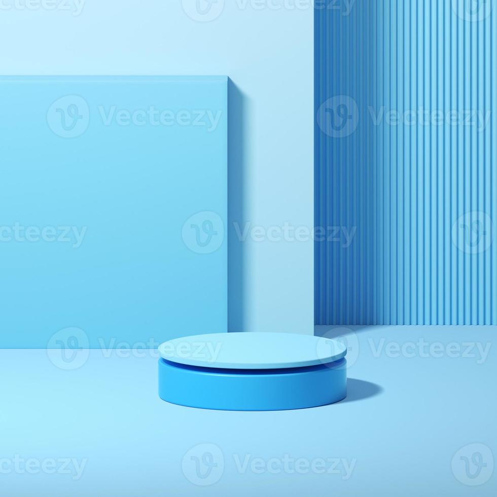 3D mock up podium för geometrisk form för produktdesign foto