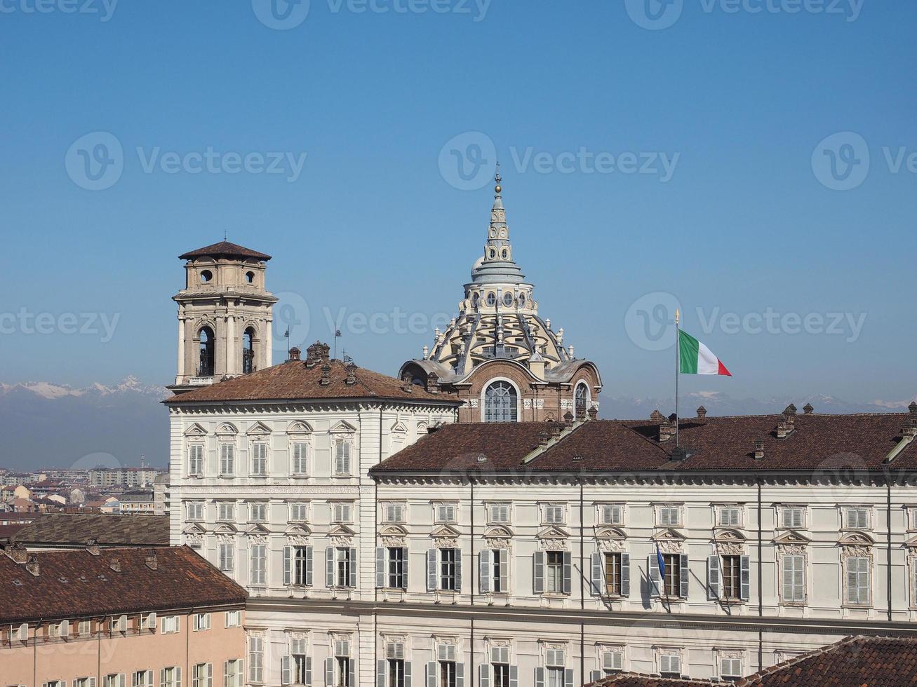 Flygfoto över turin foto