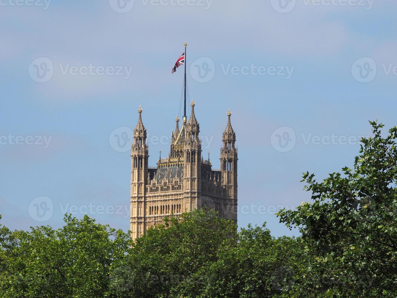 parlamentets hus i London foto