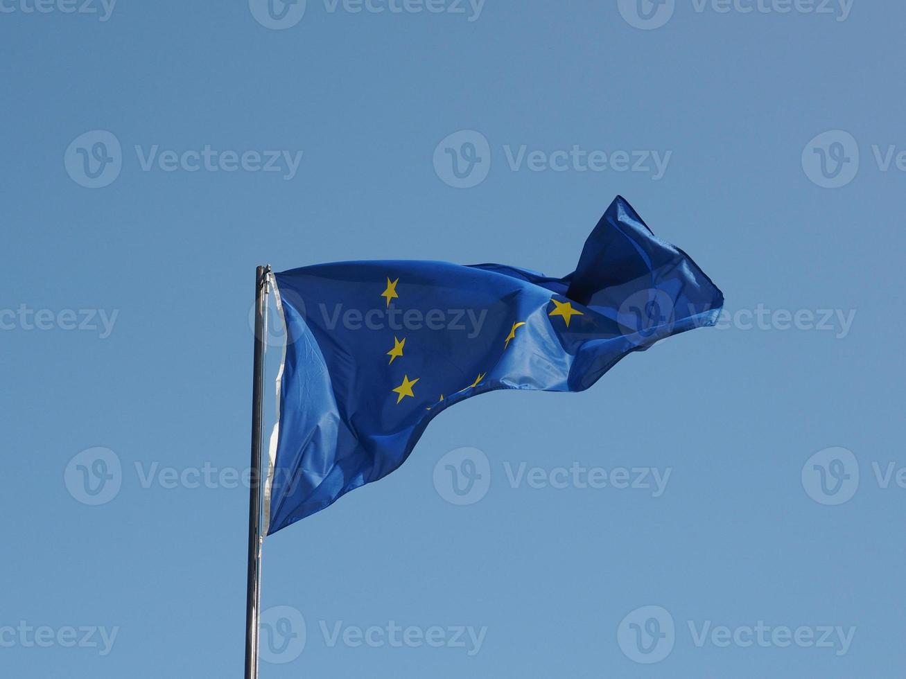 Europas flagga i Europa foto