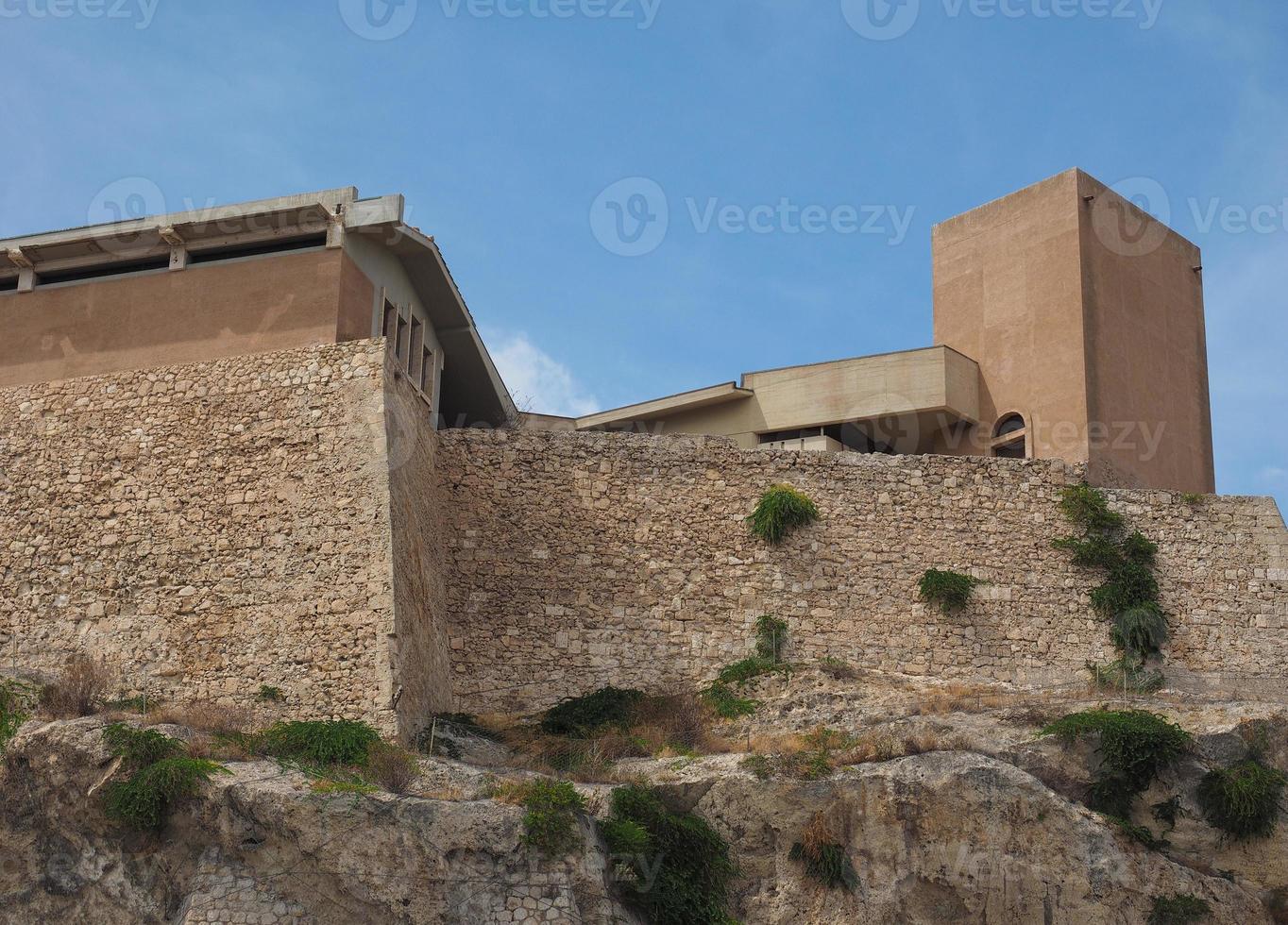 casteddu betyder slottskvarter i Cagliari foto