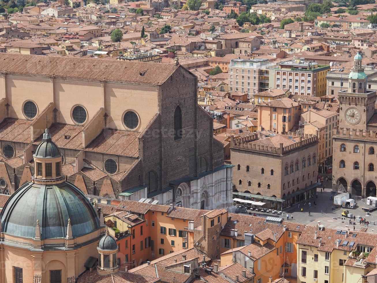 Flygfoto över bologna foto