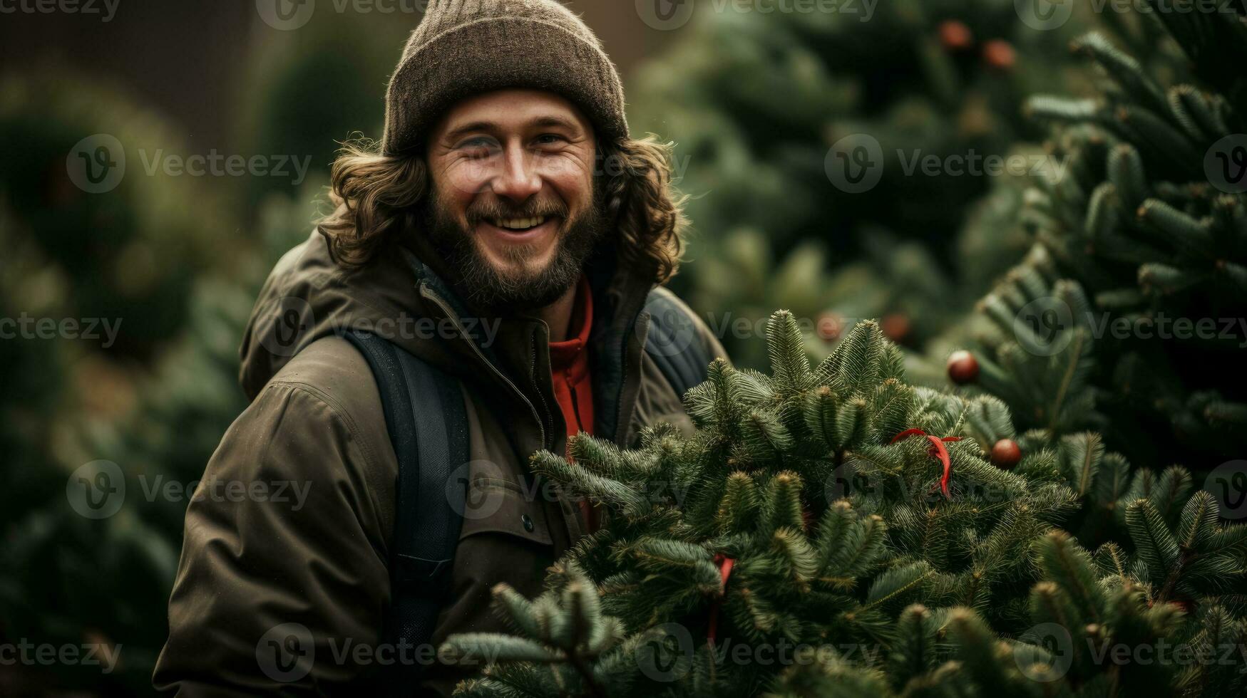 välja en lokalt vuxen träd för en Mer hållbar jul firande foto