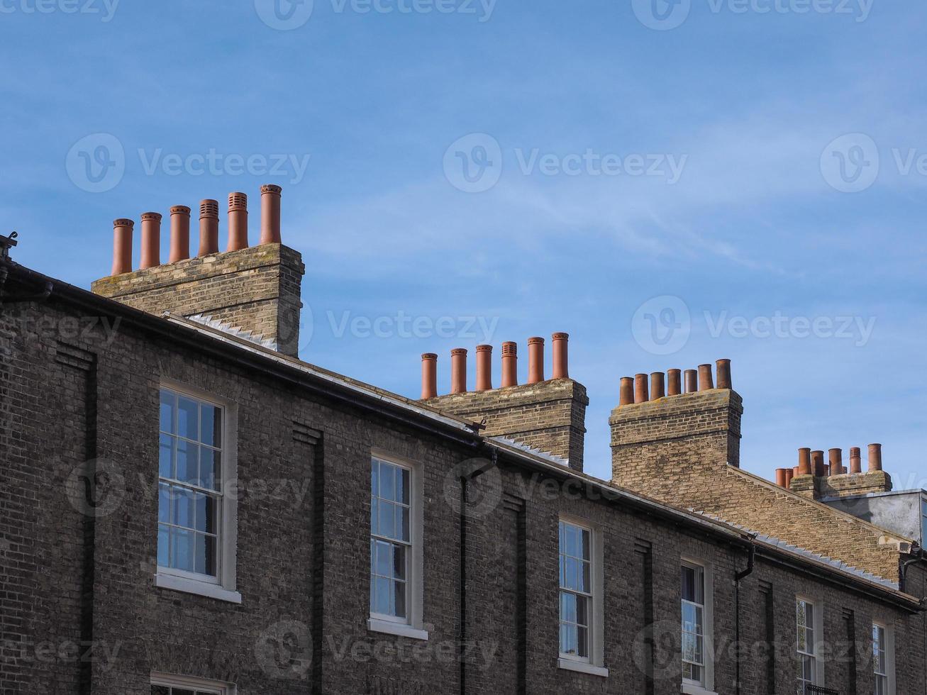 traditionella brittiska hus foto