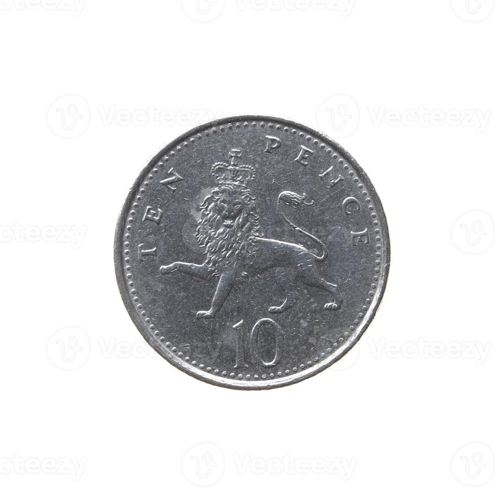 10 pence mynt, Storbritannien foto