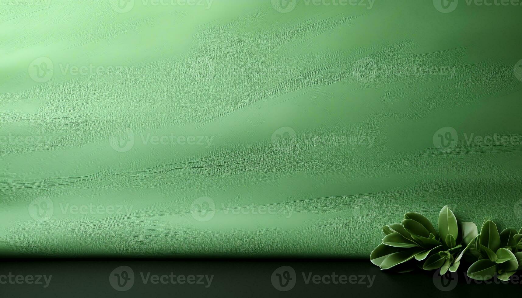 gul blommor i en vas på en grön bakgrund ai genererad foto